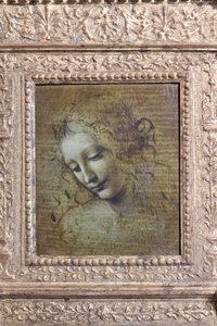 Kopf einer Frau, genannt "la scapigliata", ca. 1492-1501 von Leonardo da Vinci