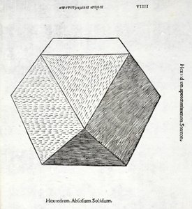 Hexaedron abscisum solidum, Illustration aus 