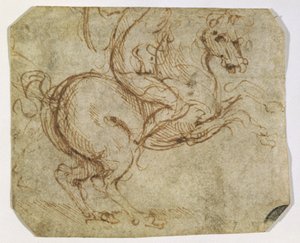 Pferd und Reiter von Leonardo da Vinci
