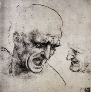Studie für die Schlacht von Anghiari von Leonardo da Vinci