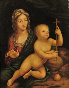 Madonna mit der Spindel