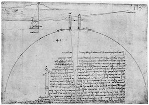 Methode zur Messung der Erdoberfläche, spätes 15. oder frühes 16. Jahrhundert, 1954 von Leonardo da Vinci