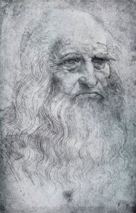 Selbstporträt von Leonardo da Vinci, ca. 1512-1515, 1954 von Leonardo da Vinci