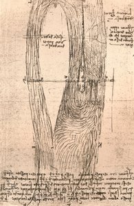 Skizzenkarte der Loire bei Amboise, Frankreich, ca. 1472-1519 von Leonardo da Vinci