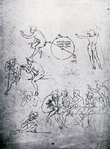 Studien für die Anbetung der Könige und das letzte Abendmahl, 15. Jahrhundert 1930 von Leonardo da Vinci