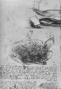 Studien von Wasserformationen von Leonardo da Vinci
