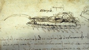 Studie für eine Kriegsmaschine Escorpio von Leonardo da Vinci (1452-1519) von Leonardo da Vinci