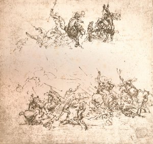 Studie für den Karton der Schlacht von Anghiari