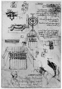 Studie für den Guss des Sforza-Denkmals, ca. 1493, 1954