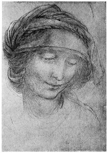 Studie für den Kopf der Heiligen Anna, ca. 1508
