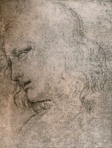 Studie für den Kopf des Heiligen Philippus in 