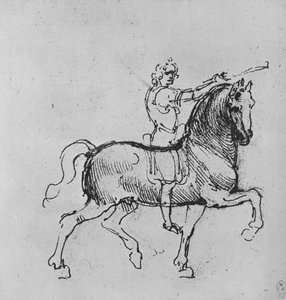 Studie eines Reiters, ca. 1480, 1945 von Leonardo da Vinci