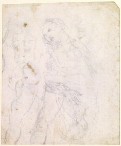 Studie einer Madonna (verso) von Leonardo da Vinci