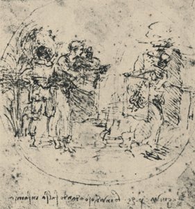 Die Entlarvung des Neids, um 1480 1945 von Leonardo da Vinci