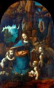 Die Felsgrottenmadonna, 1491-1519 von Leonardo da Vinci
