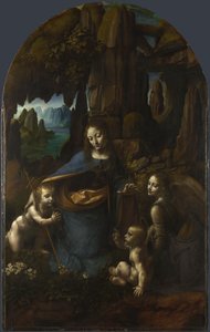 Die Felsgrottenmadonna, zwischen 1492 und 1508 von Leonardo da Vinci
