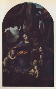 Die Felsgrottenmadonna, um 1508, um 1950 von Leonardo da Vinci
