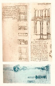Drei architektonische Zeichnungen, ca. 1472-1519