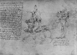 Zwei Allegorien des Neids von Leonardo da Vinci
