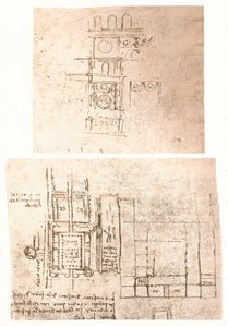 Zwei Architekturzeichnungen, um 1472-1519, 1883
