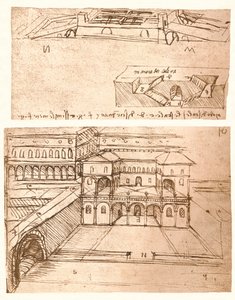 Zwei Zeichnungen von Stadtplänen, um 1472-um 1519, 1883