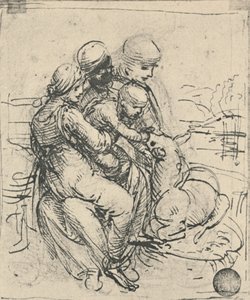 Jungfrau und Kind mit der heiligen Anna von Leonardo da Vinci