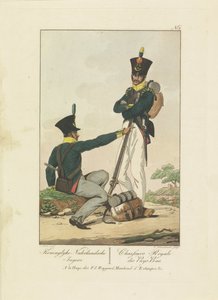 Zwei Jäger, 1814-1818 von Leonardus Schweickhardt