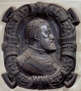 Profilporträt von Kaiser Karl V. von Leone Leoni