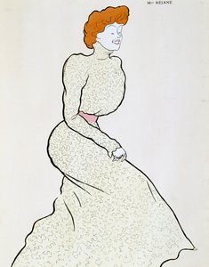 Schauspielerin Gabrielle Réjane (1856-1920), Zeichnung von Leonetto Cappiello (1875-1942) von Leonetto Cappiello