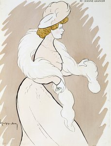 Schauspielerin Jeanne Granier, Zeichnung von Leonetto Cappiello