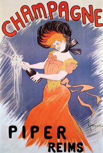 Werbeplakat für Piper Champagner, 20. Jahrhundert