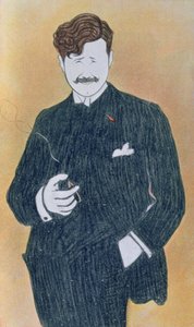 Karikatur von Georges Feydeau (1862-1921)