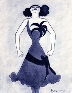 Karikatur des Polarkomikers und Sängers (Emilie Marie Bouchaud) (1874-1939) Zeichnung von Leonetto Cappiello (1875-1942) 1900 von Leonetto Cappiello