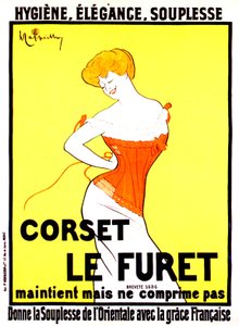 Korsett-Werbung von Leonetto Cappiello um 1901 von Leonetto Cappiello