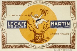 Französische Werbung für den Kaffee Martin, nach Leonetto Cappiello 1921 von Leonetto Cappiello