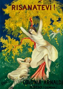 Werbeplakat für Colonia Arnaldi in Uscio (Genua) von Leonetto Cappiello
