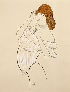 Sarah Bernhardt (1844-1923) spielt die Dame der Kamelien, Theateradaption des Romans von Alexandre Dumas (1824-1895), Gravur von Leonetto Cappiello (1875-1942)