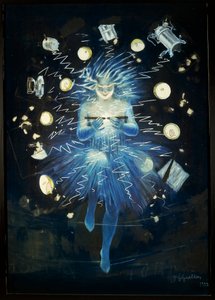 Skizze einer Werbung für ein elektrisches Gerät, von Leonetto Cappiello von Leonetto Cappiello