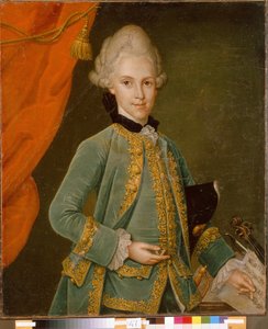 Porträt des Grafen Karl Gustav von Simolin von Leonhard Schorer