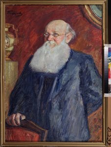 Porträt des Revolutionärs Graf Pierre Kropotkine (1842-1921) von Leonid Osipovic Pasternak