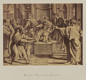 Karikatur - Elyamus der Zauberer von Leonida Caldesi