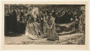 Richard Herzog von Gloucester und die Lady Anne von Leopold Flameng