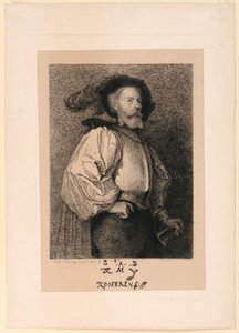 Selbstporträt als Kavalier von Leopold Flameng