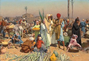 Markt in Unterägypten von Leopold Karl Muller