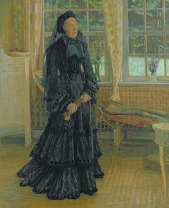 Marie Zacharias (1828-1907) Regentag, 1904 von Leopold Karl Walter von Kalckreuth