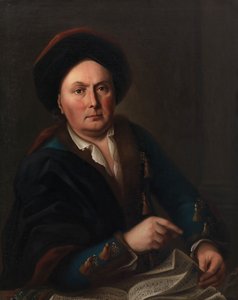 Porträt des Sängers Ludwig Lodewijk van Beethoven 1712-1773..., 1773 von Leopold Radoux