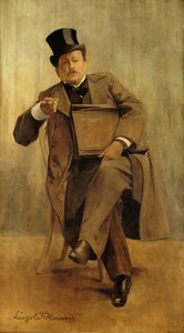 Porträt von Georges Courteline, 1858-1929, ca. 1898 von Leopold Stevens
