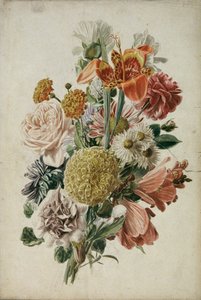 Blumenstrauß mit Tagetes und Lilie