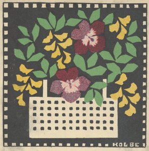 Blumenkorb, 1907 von Leopoldine Kolbe