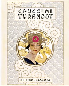 Titelblatt der Partitur für die Oper Turandot ca. 1926 von Leopoldo Metlicovitz